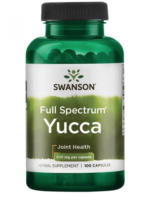 Swanson Yucca (Juka), 500 mg, 100 kapslí