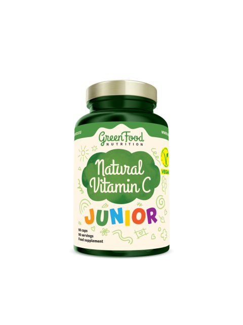 GreenFood Junior Přírodní Vitamin C 90 kapslí