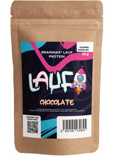BrainMax Lauf Protein, nativní syrovátkový protein, 35 g - Čokoláda