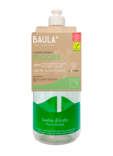 Baula Startovací sada Na podlahy - láhev a ekologický čistící přípravek v tabletách 5 g na 1 l čistícího přípravku
