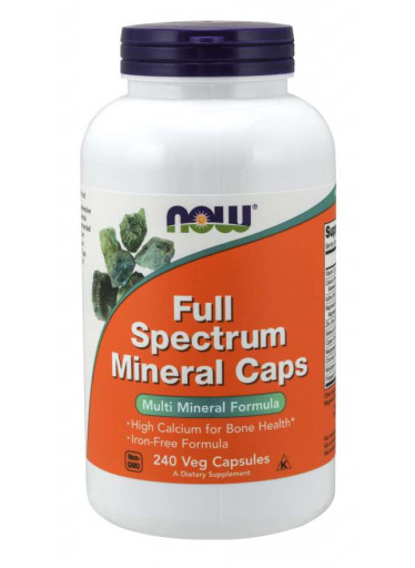 NOW Full Spectrum Mineral, multiminerál, 240 kapslí