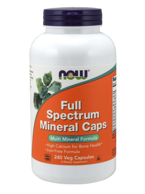 NOW Full Spectrum Mineral, multiminerál, 240 kapslí