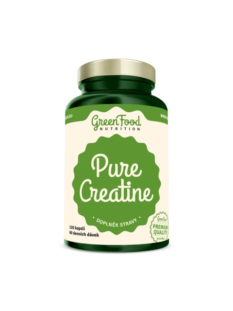 GreenFood Pure Creatine 120 kapslí