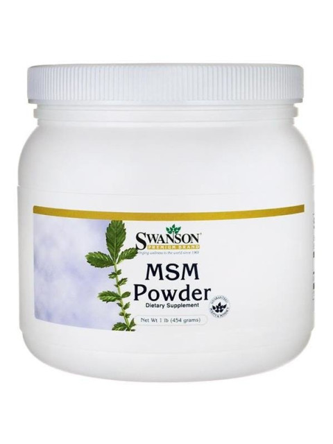 Swanson MSM Methylsulfonylmethan 100%, prášek, 454g