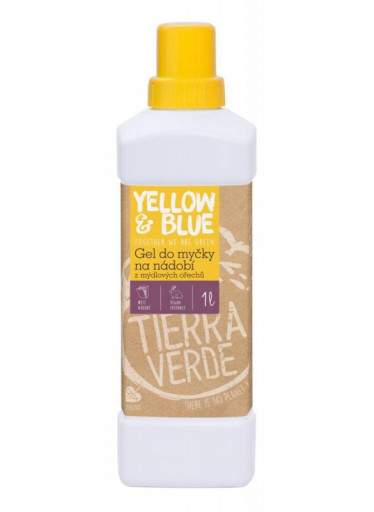 Yellow&Blue Gel do myčky na nádobí (1 l) - z mýdlových ořechů v bio kvalitě
