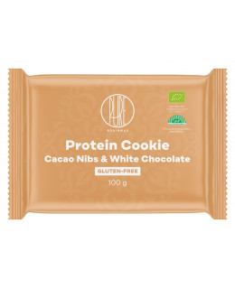 BrainMax Pure Protein Cookie, Kakaové boby & Bílá čokoláda, BIO, 100 g
