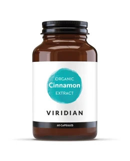 Viridian Nutrition Cinnamon Extract 60 kapslí Organic