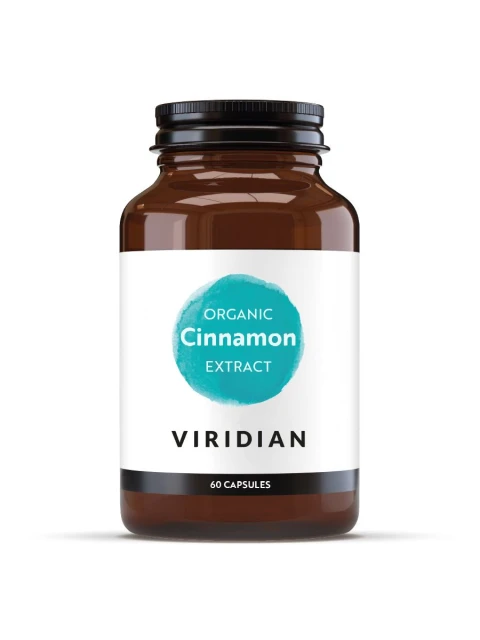 Viridian Nutrition Cinnamon Extract 60 kapslí Organic