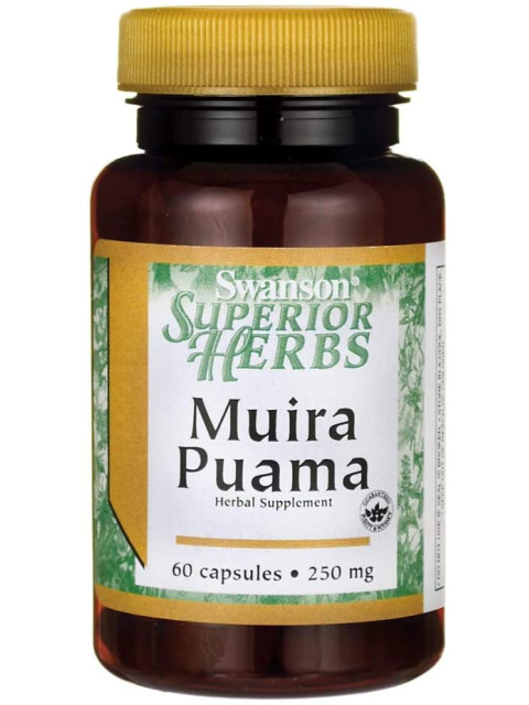Swanson Muira Puama (extrakt 10:1), 250 mg, 60 kapslí