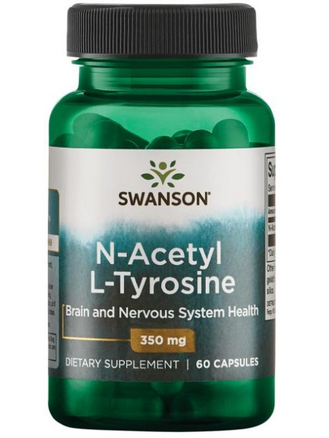 Swanson N-Acetyl L-Tyrosine, 350 mg, 60 kapslí