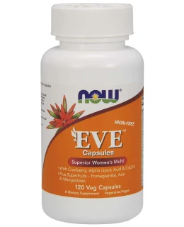 NOW Multi Vitamins Eve, Multivitamín pro Ženy, 120 rostlinných kapslí