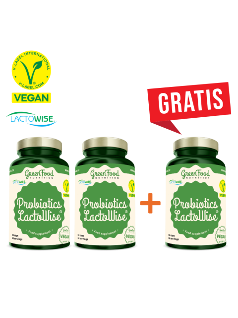 GreenFood 2 + 1 Probiotics LactoWise® 60 kapslí