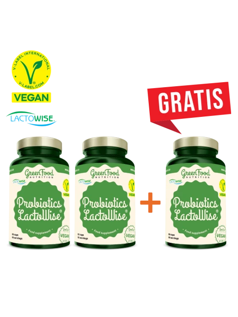 GreenFood 2 + 1 Probiotics LactoWise® 60 kapslí