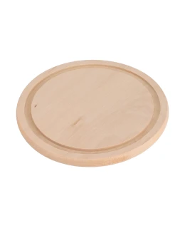 ČistéDřevo Prkénko kulaté 22 cm s kanálkem