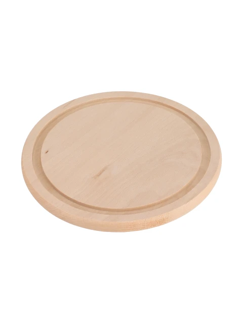 ČistéDřevo Prkénko kulaté 22 cm s kanálkem