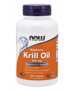 NOW Krill Oil Neptune (olej z krilu), 500 mg, 120 softgel kapslí