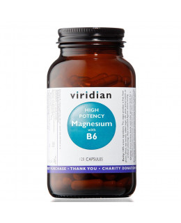 Viridian High Potency Magnesium with B6, 120 kapslí