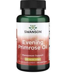 Swanson Evening Primrose Oil (Pupálkový olej), 500 mg, 100 softgelových kapslí - EXPIRACE 2/2024