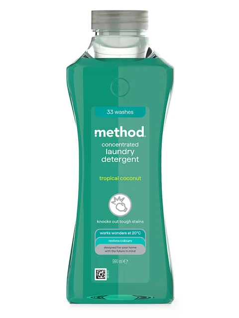 METHOD Tekutý prostředek na praní, 990 ml - Tropický kokos