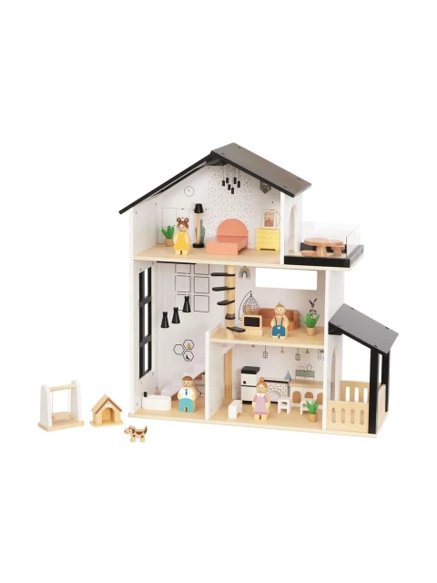 TookyToy Domek pro panenky s vybavením
