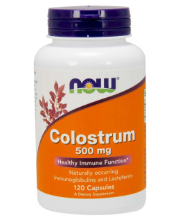 NOW Colostrum (kolostrum) 500 mg, 120 rostlinných kapslí