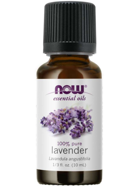 NOW Essential Oil, Lavender oil 100% Pure (éterický olej Levandule), 10 ml