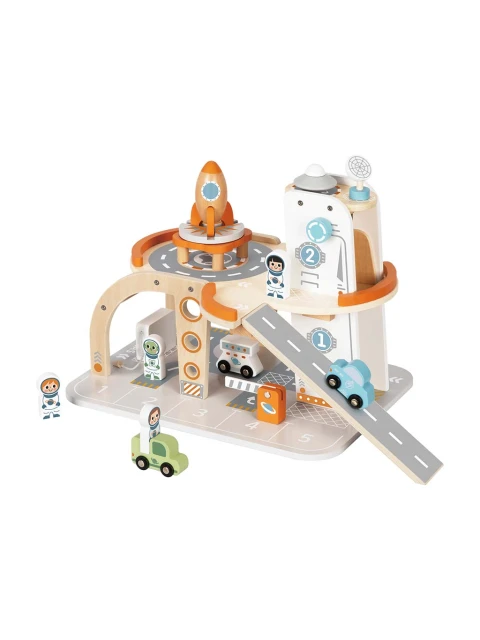 TookyToy Dřevěná vesmírná stanice s příslušenstvím