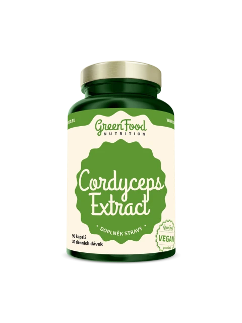 GreenFood Cordyceps extract 90 kapslí