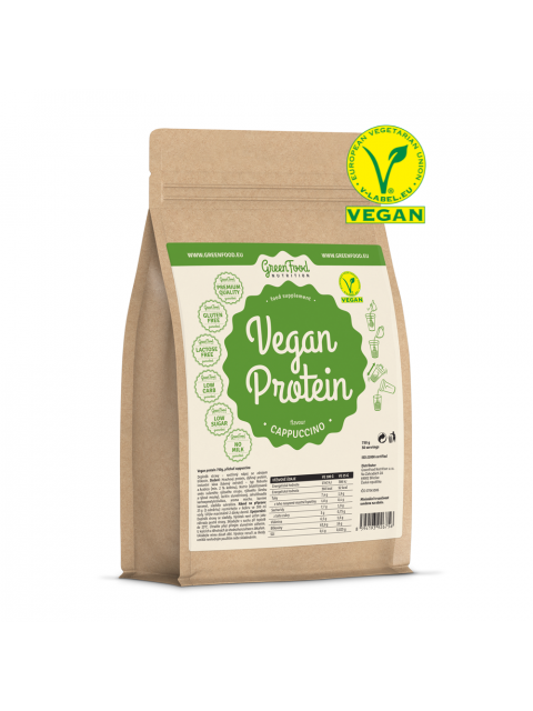 GreenFood Vegan Protein 750g - Cappuccino