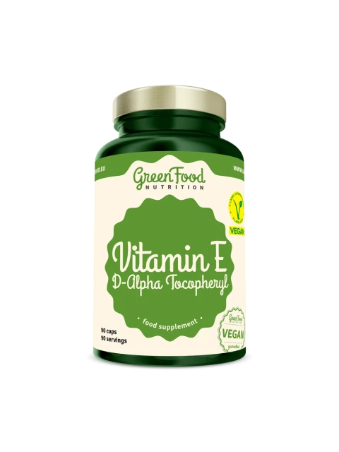 GreenFood Vitamín Vitamin E-D-Alpha Tocopheryl 90 kapslí