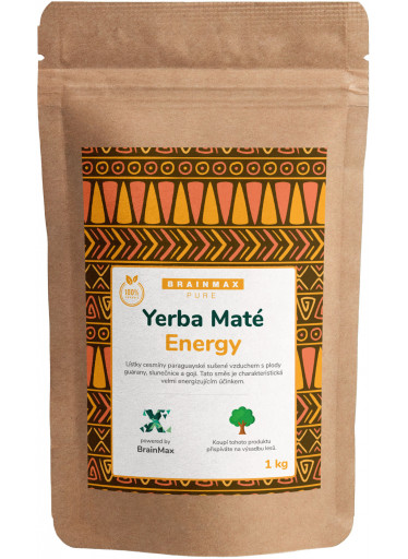 BrainMax Pure Organic Yerba Maté - Energy, 1000 g