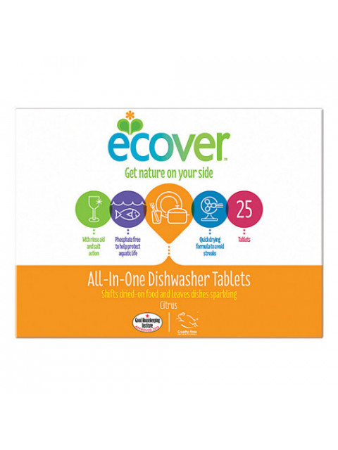 ECOVER tablety do myčky 25ks All-In-One, 500g