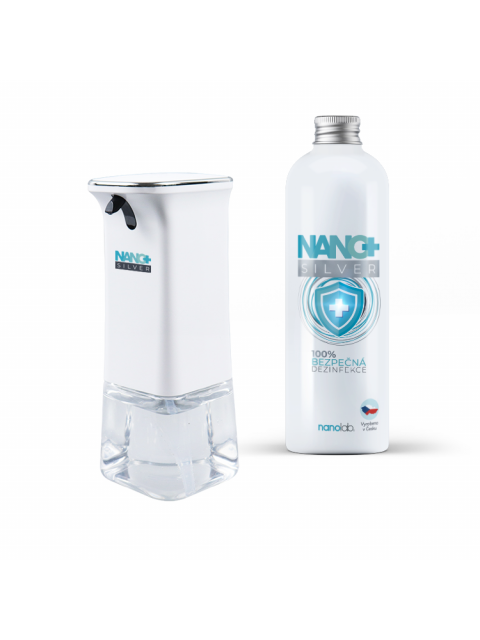 Nanolab Bezdotykový dávkovač NANO+ včetně dezinfekce 500ml - EXPIRACE 3/23