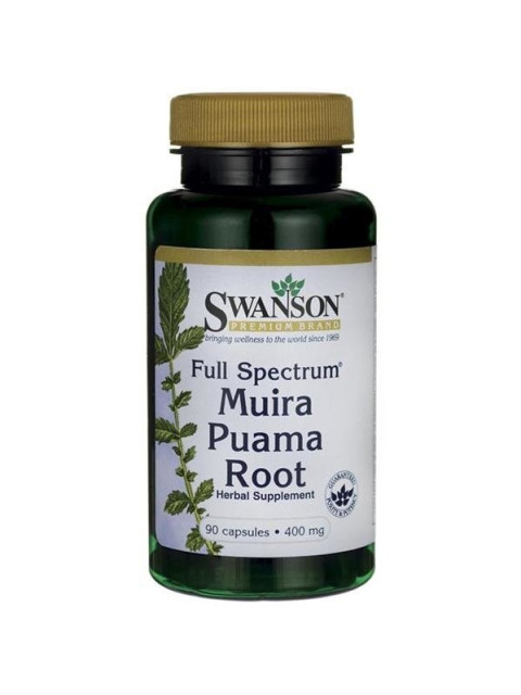 Swanson Muira Puama - kořen, 400 mg, 90 kapslí