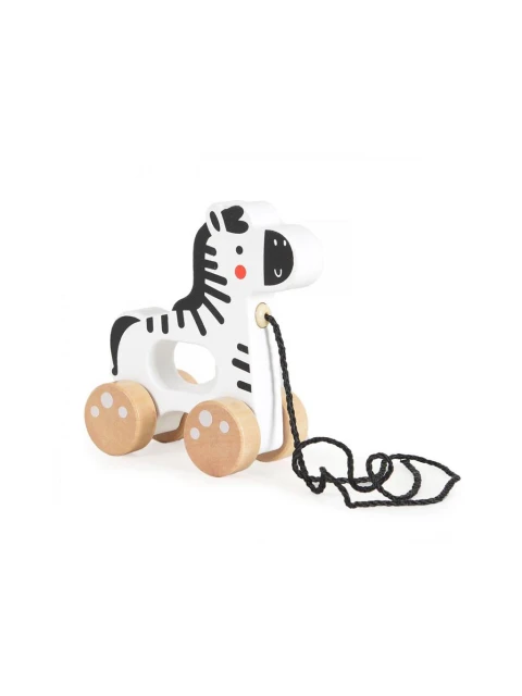 TookyToy Dřevěné tahací zvířátko - zebra