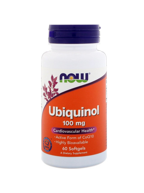 NOW Ubiquinol, Kaneka, 100mg, 60 softgel kapslí