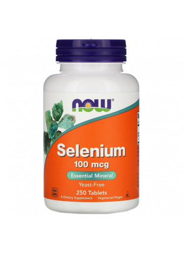 NOW Selenium, 100 mg, 250 tablet