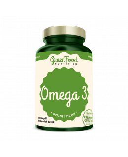 GreenFood Omega 3, 120 kapslí