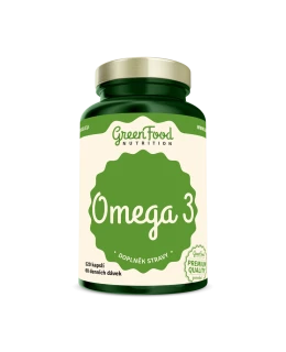 GreenFood Omega 3, 120 kapslí