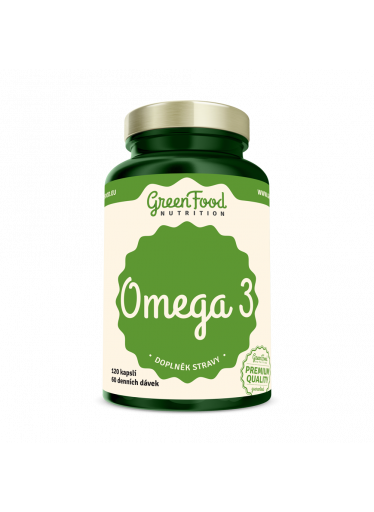 GreenFood Omega 3, 120 kapslí