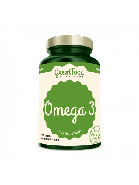 GreenFood Omega 3, 120 kapslí