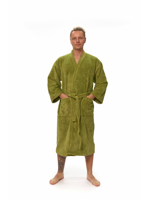 Pánský župan kimono, Olive Green