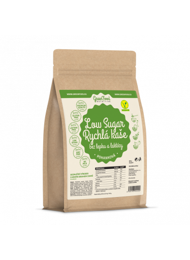 GreenFood Low Sugar POHANKOVÁ Rychlá kaše 500g - Natural