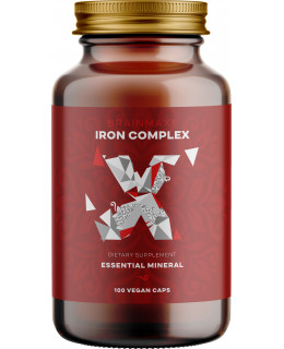 BrainMax Iron Complex, železo bisglycinát, 25 mg, 100 rostlinných kapslí