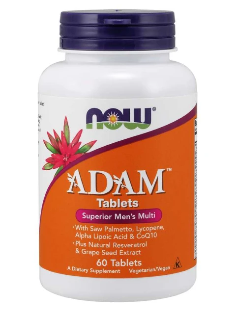 NOW Adam, Multivitamin pro muže, 60 tablet