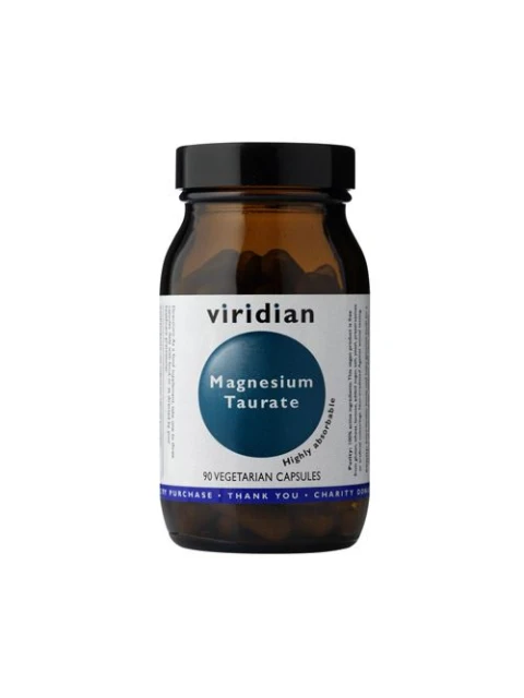 Viridian Magnesium Taurate (Taurát hořečnatý), 90 kapslí