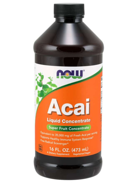 NOW Acai Liquid Concentrate (Koncentrát Acai), 473 ml