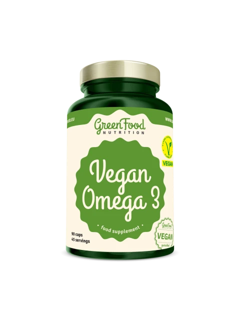 GreenFood Vegan Omega 3, 90 kapslí