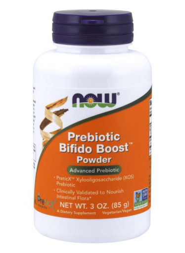NOW Prebiotic Bifido Boost Powder (Prebiotika, prášek), 85g