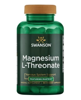 Swanson Ultra Magnesium L-threonate (Magnesium L-treonát), Magtein 90 rostlinných kapslí